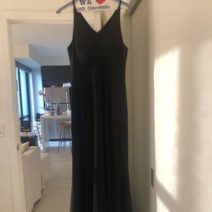 LIKE NEW Aqua Mermaid Crepe Gown